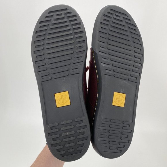 Dr Martens Women's Boots Rozarya II Oxblood Canvas Shoes Size US 10 EU 42 NEW - Picture 9 of 12